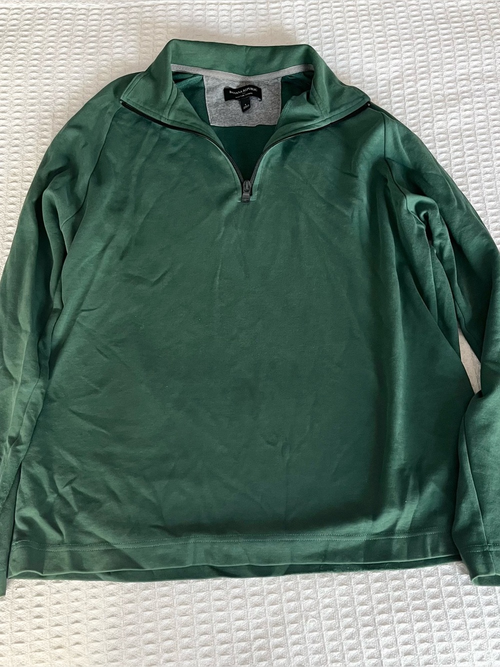 Banana Republic Factory Men’s Dark Green Half-Zip Pullover size Large